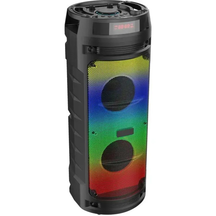 Портативна бездротова Bluetooth колонка з мікрофоном та підсвічуванням ZQS6210W